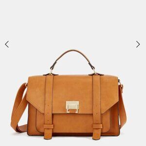 JustFab Camel Pablo Classic Crossbody Bag